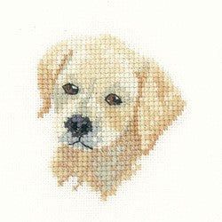 Golden Labrador Puppy Cross Stitch Kit by Heritage Crafts