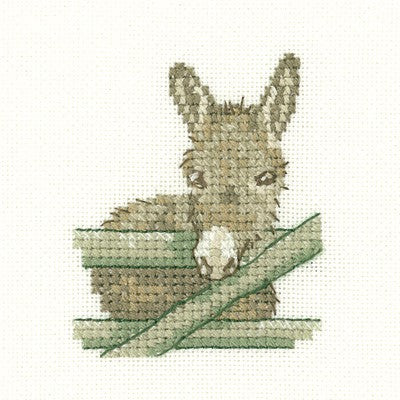 Donkey Cross Stitch Kit by Heritage Crafts