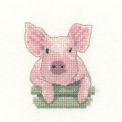 Pig Cross Stitch Kit by Heritage Crafts