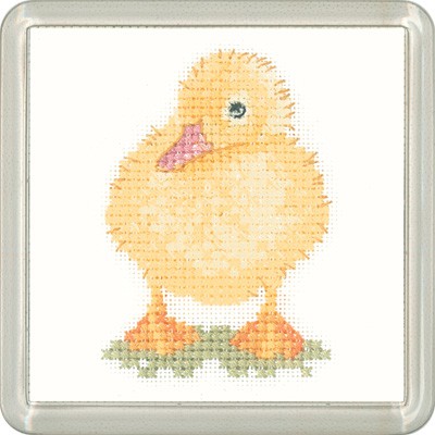Duckling Cross Stitch Coaster Kit by Heritage Crafts