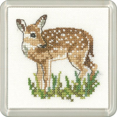 Fawn Cross Stitch Coaster Kit by Heritage Crafts