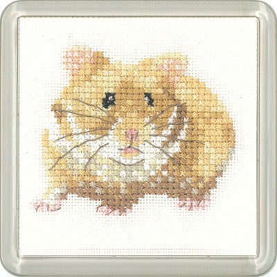 Hamster Cross Stitch Coaster Kit by Heritage Crafts