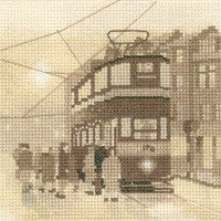 Tram Stop Cross Stitch Kit by Heritage Crafts