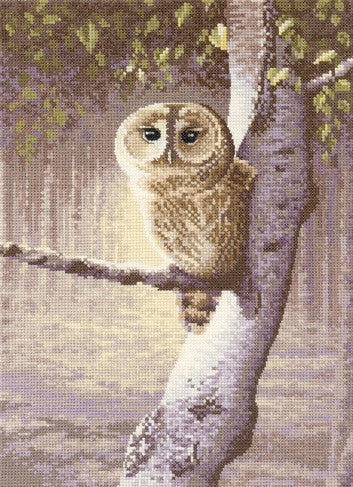 Night Watchman Cross Stitch Kit by Heritage Crafts