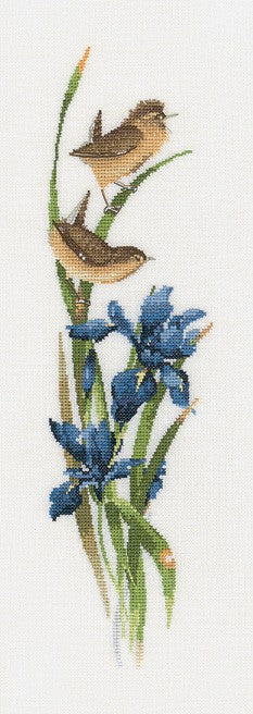 Rhapsody in Blue Cross Stitch Kit by Heritage Crafts