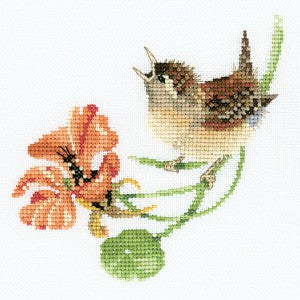 Simply Wren Cross Stitch Kit by Heritage Crafts
