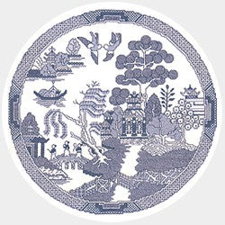 The Willow Pattern Cross Stitch Kit by Heritage Crafts
