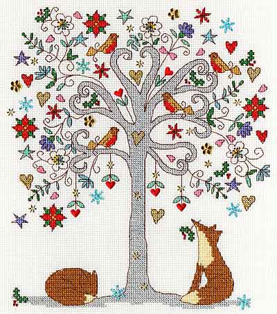 Love Winter Cross Stitch Kit By Bothy Threads