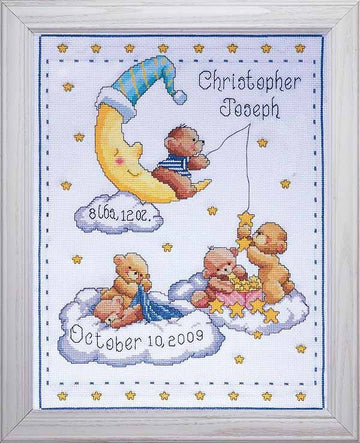 Birth Sampler Cross Stitch Kits – The Happy Cross Stitcher