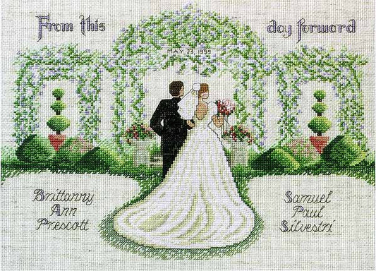 From This Day Forward Wedding Sampler Cross Stitch Kit by Janlynn