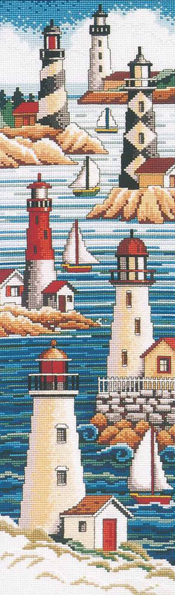 Lighthouses Cross Stitch Kit by Janlynn