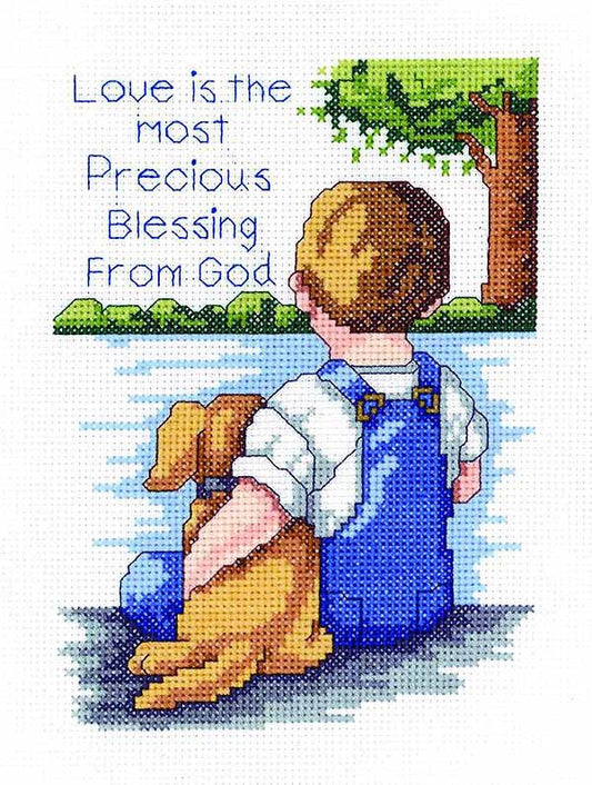 Love is the Most Cross Stitch Kit by Janlynn