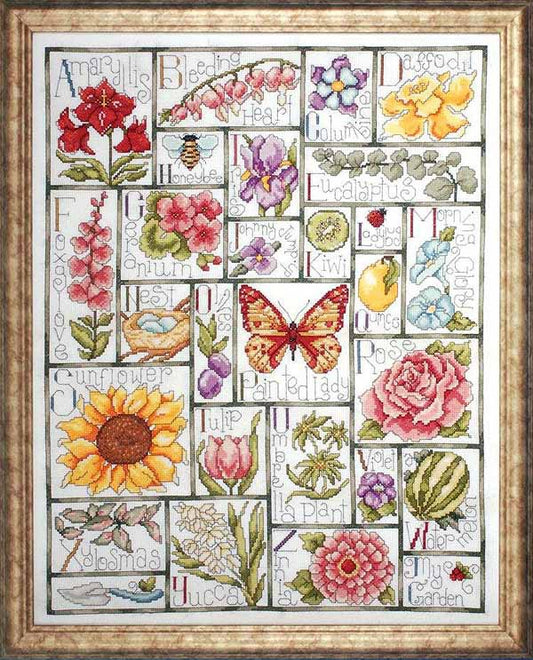 Floral ABC Cross Stitch Kit by Design Works