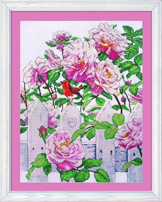 Roses in Provence Cross Stitch Kit by Design Works