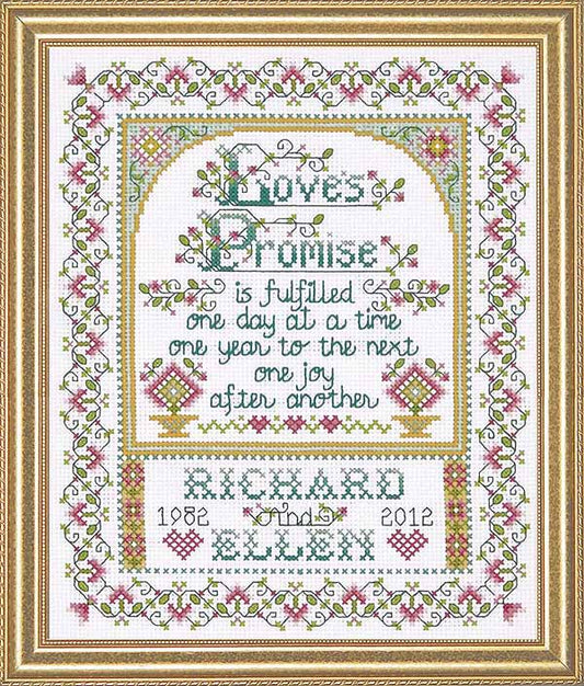 Loves Promise Wedding Sampler Cross Stitch Kit by Design Works