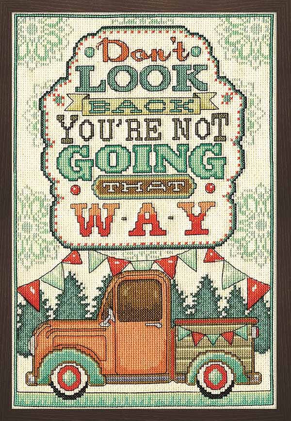 Don't Look Back Cross Stitch Kit by Design Works