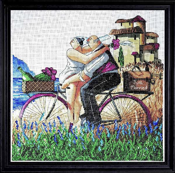Just Married Cross Stitch Kit by Design Works