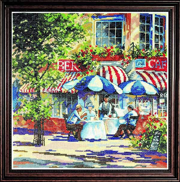 Cafe in the Sun Cross Stitch Kit by Design Works