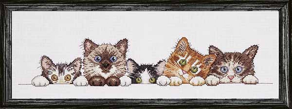 Curious Kittens Cross Stitch Kit by Design Works