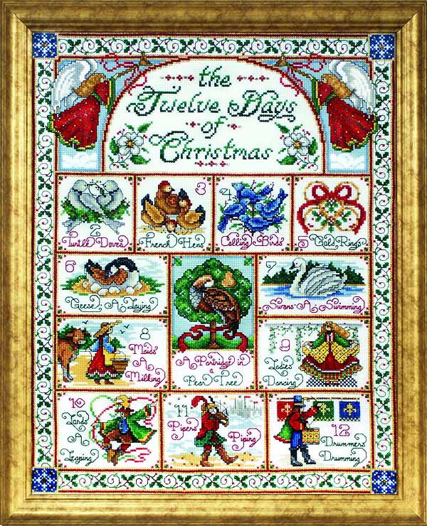 12 Days Of Christmas Cross Stitch Kit by Design Works