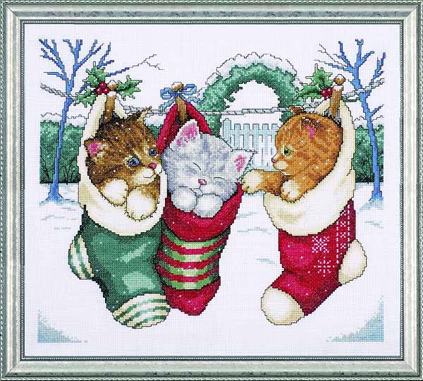 Cosy Kittens Cross Stitch Kit by Design Works