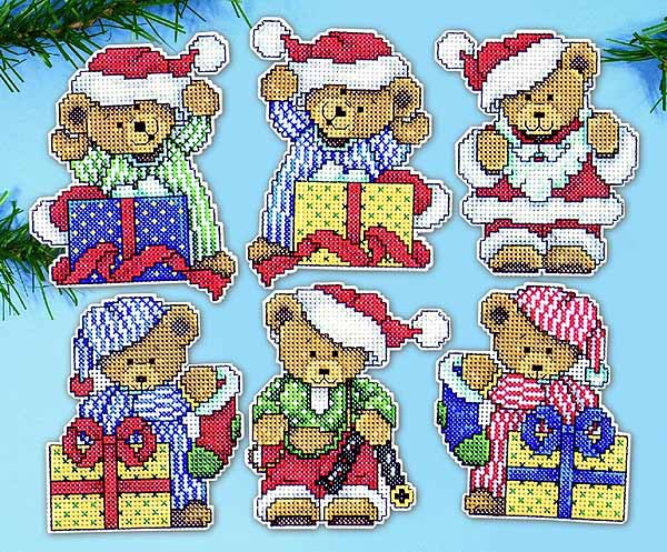 Little Christmas Bears Cross Stitch Kit by Design Works
