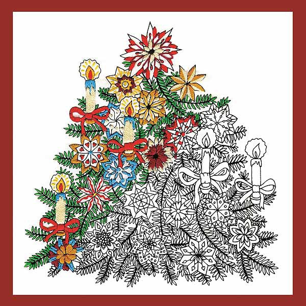 Christmas Tree Zenbroidery by Design Works