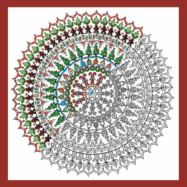 Christmas Mandala Zenbroidery by Design Works