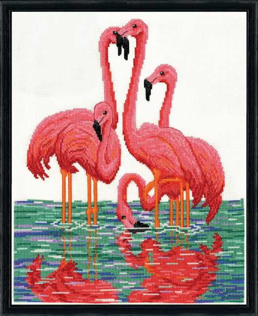 Flamingos Cross Stitch Kit by Design Works