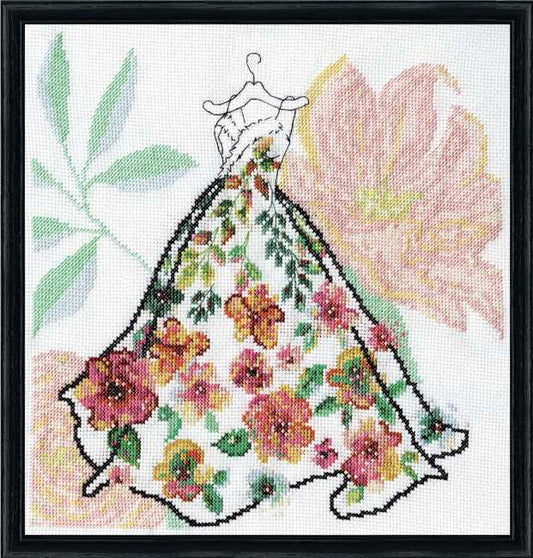 Ball Gown Cross Stitch Kit by Design Works