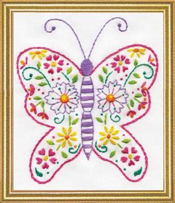 Butterfly Embroidery Kit by Design Works