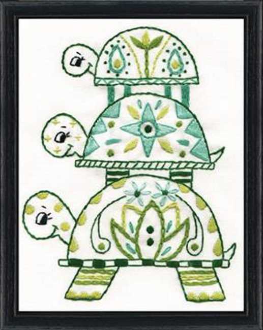 Turtle Pile Embroidery Kit by Design Works
