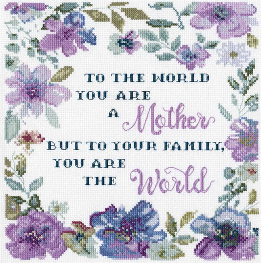 You are the World Cross Stitch Kit by Design Works