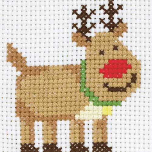Rudolph First Cross Stitch Kit By Anchor