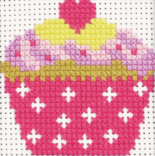 Cupcake First Cross Stitch Kit By Anchor