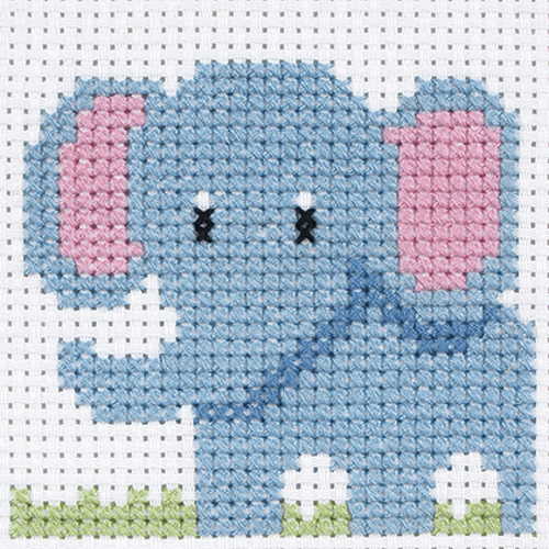 Elephant First Cross Stitch Kit By Anchor
