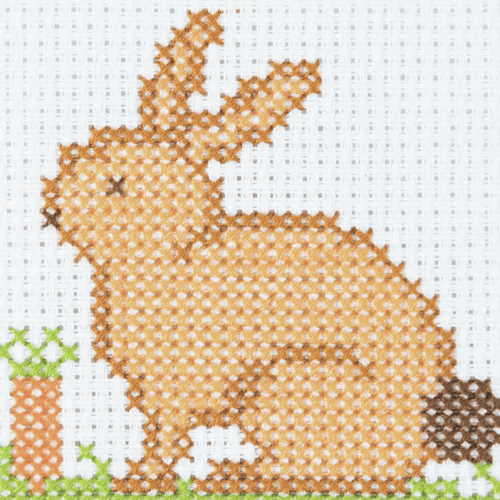 Rabbit First Cross Stitch Kit By Anchor
