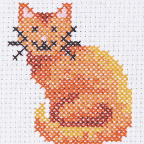 Cat First Cross Stitch Kit By Anchor