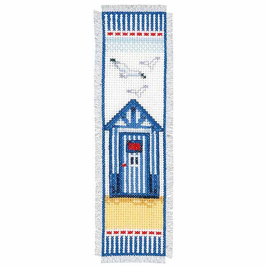 Beach Hut Bookmark Cross Stitch Kit By Vervaco