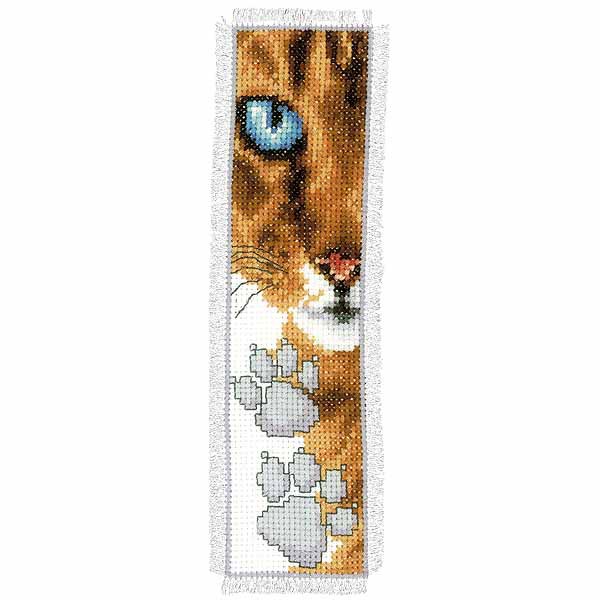 Cat Paws Bookmark Cross Stitch Kit By Vervaco