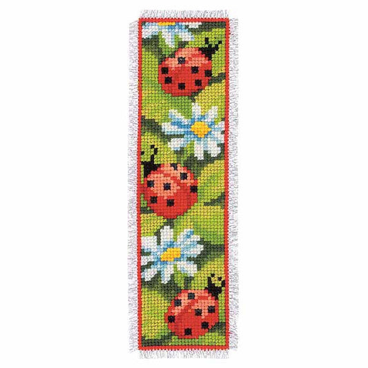 Ladybirds Bookmark Cross Stitch Kit By Vervaco