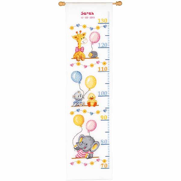 Baby Shower Height Chart Cross Stitch Kit By Vervaco