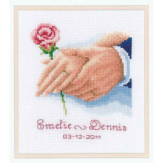 Rose Wedding Sampler Cross Stitch Kit By Vervaco