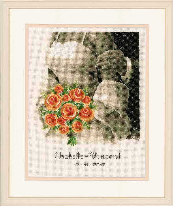 The Bouquet Wedding Sampler Cross Stitch Kit By Vervaco