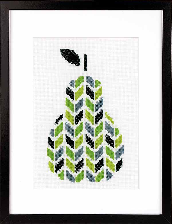 Pear Cross Stitch Kit By Vervaco