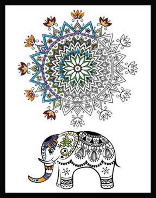 Elephant Mandala Zenbroidery by Design Works