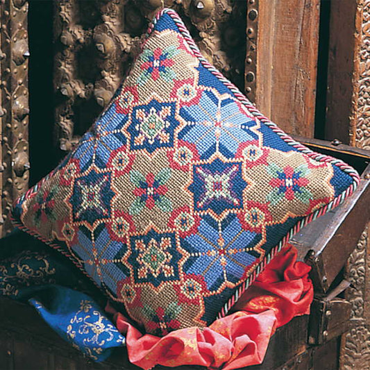 Moorish Tiles Tapestry Needlepoint Kit by Glorafilia