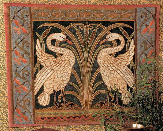 Swans Tapestry Needlepoint Kit by Glorafilia