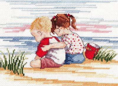 Sibling Love All Our Yesterdays Cross Stitch Kit by Faye Whittaker
