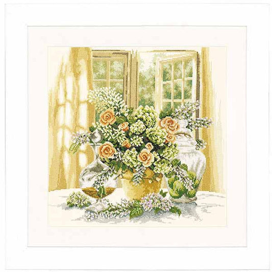 A Sunny Morning Cross Stitch Kit By Lanarte